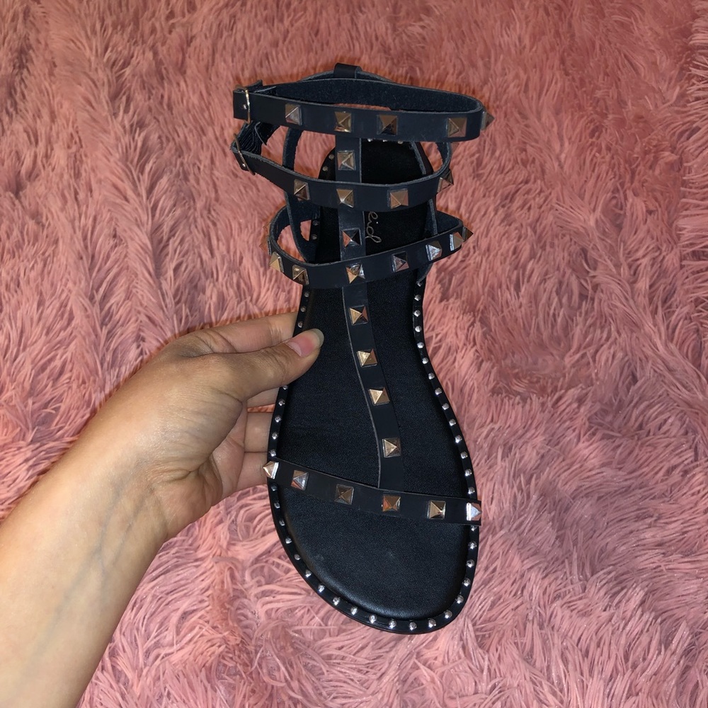 AKIRA studded strappy sandals